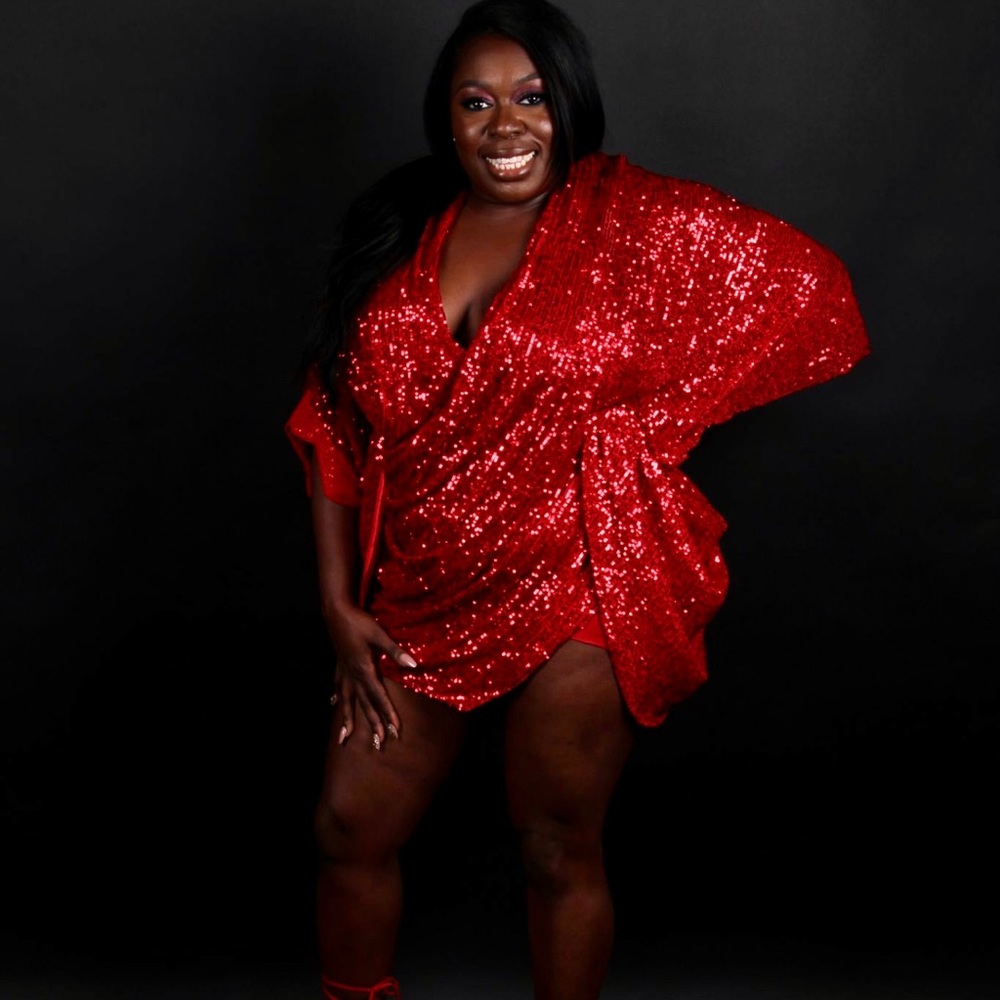 Red Ellalisque dress